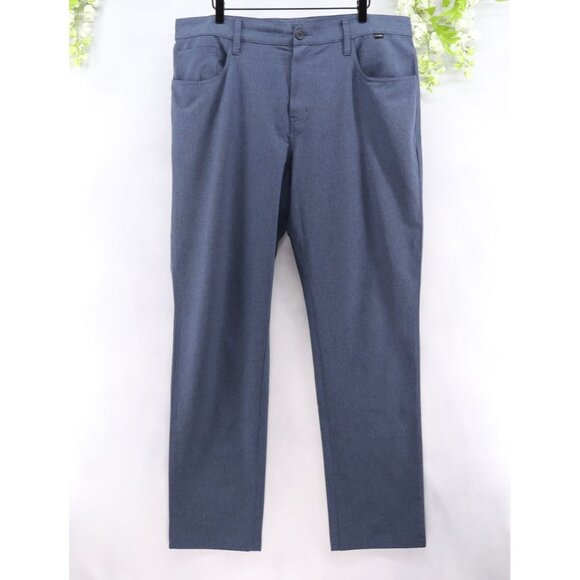 Travis Mathew Men's Golf Pants Flat Front Straight Leg Navy 38X33 - Picture 1 of 9